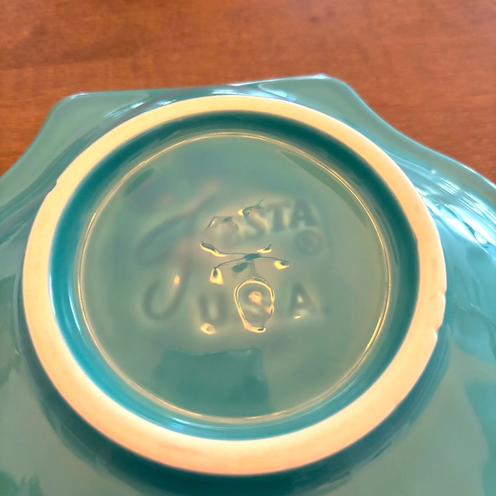 Fiesta Shell Plate Dish 8” Scallop Edge Design USA - Picture 3 of 3